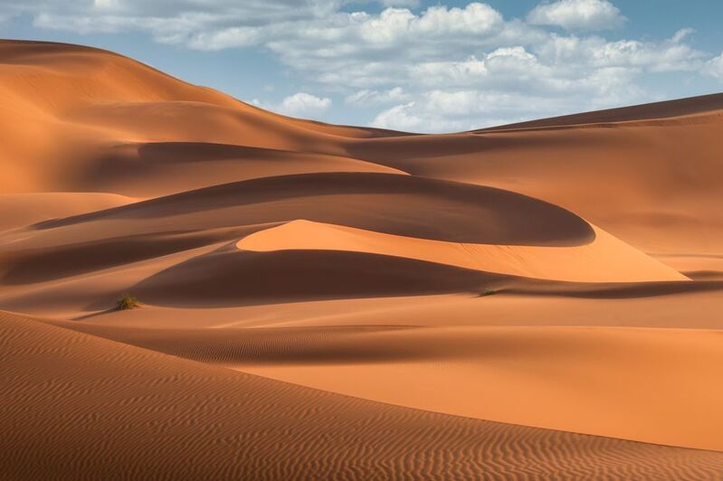 maroc, marocco, sahara desert, desert, sand, orange, light, марокко, пустыня, сахара, пейзаж, дюны, песок  photo preview
