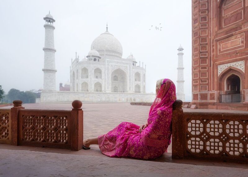 индия, стрит, india, агра, тадж махал, девушка, сари, taj, agra photo preview