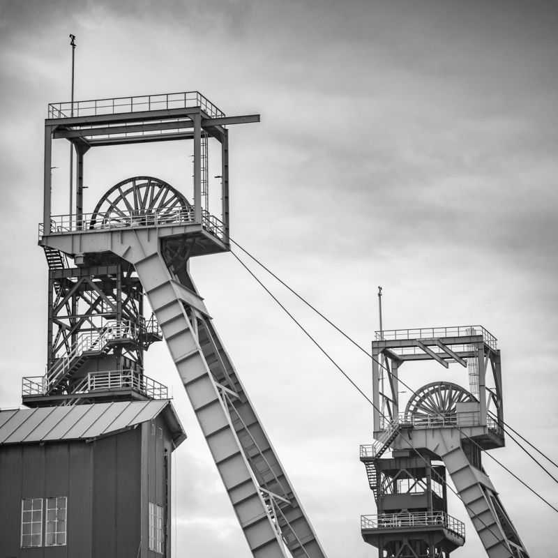 mine, mining, coal, bytom, bobrek, monochrome, architecture, industrial, industry Coal Mone фото превью