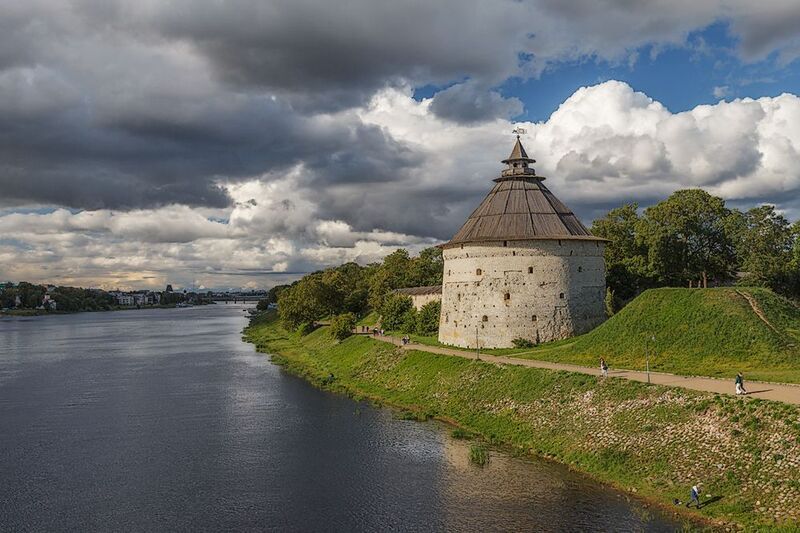 лето, небо, река, природа Покровская башня....photo preview