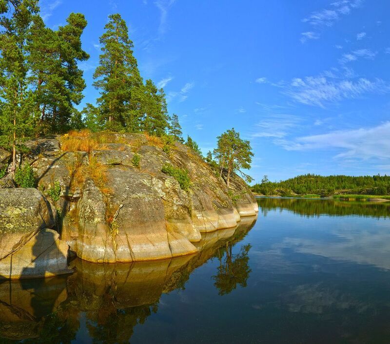 карелия, ладога, путсаари Скалы острова Путсаариphoto preview