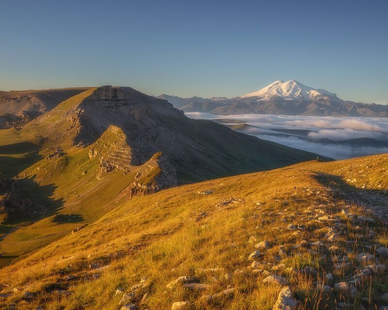 горы, кавказ, бермамыт, эльбрус ***photo preview