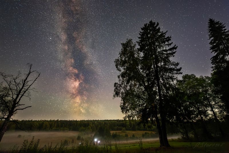 ночь, звезды, небо, млечный путь, пермский край Звездное небо и Млечный путьphoto preview