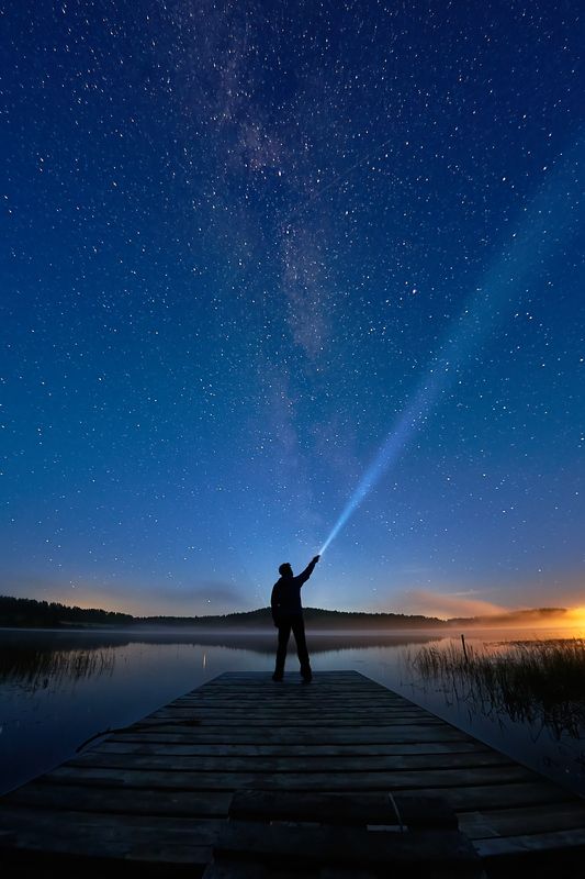 Ладога, ночь, звёзды, Млечный путь Сигналphoto preview