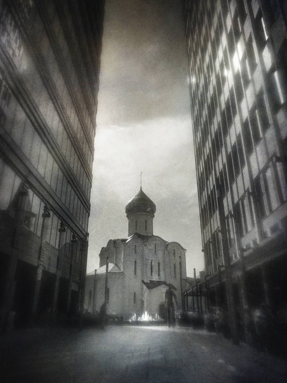 чб, город, архитектура, храм, эклектика, Сергей Кот