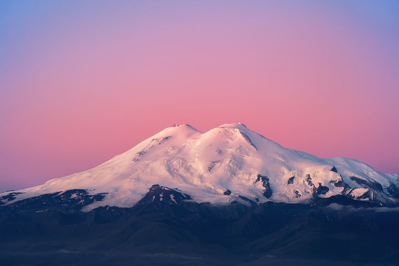 плато бермамыт, эльбрус, рассвет, приэльбрусье, Эльбрусphoto preview