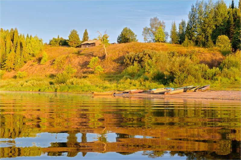 Деревенская пристаньphoto preview