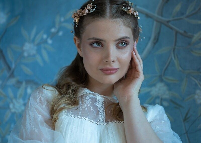 Девушка, портрет, свадебное платье, невеста Юля фото превью