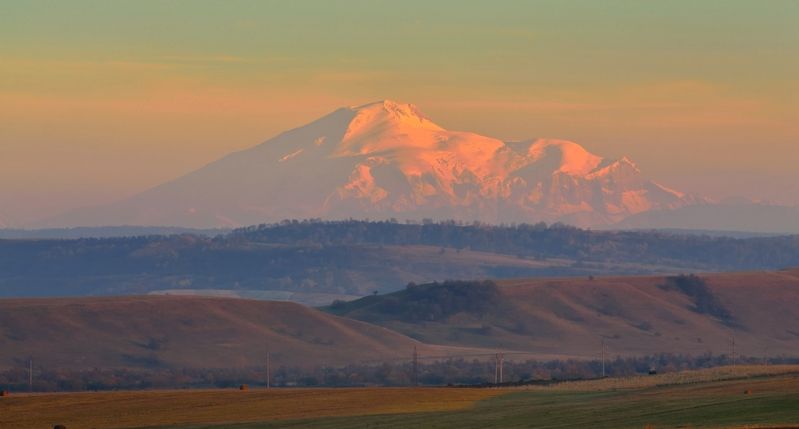горы лето кавказ элбрус Эльбрус ,закатphoto preview