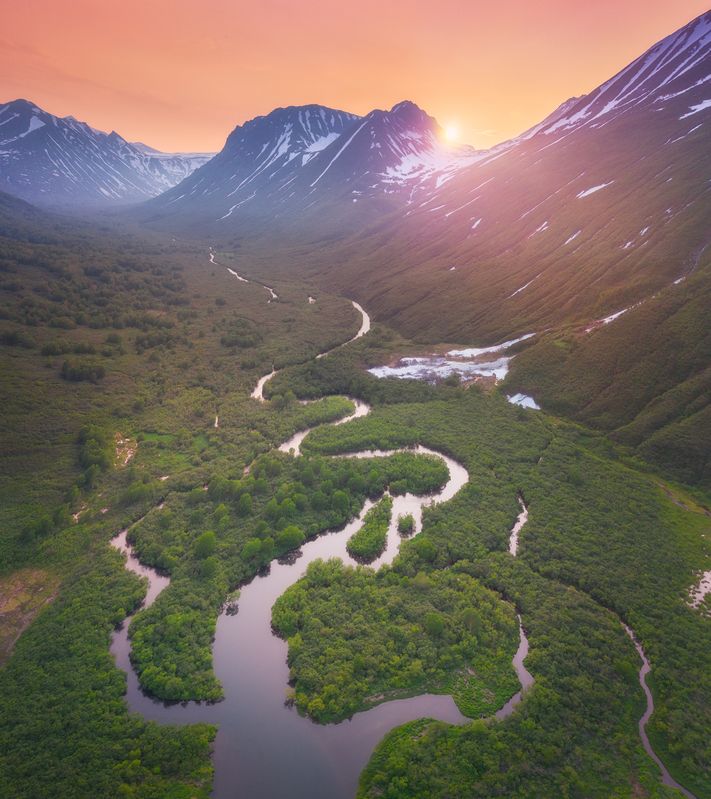 Закат в бухте Русской. Камчаткаphoto preview