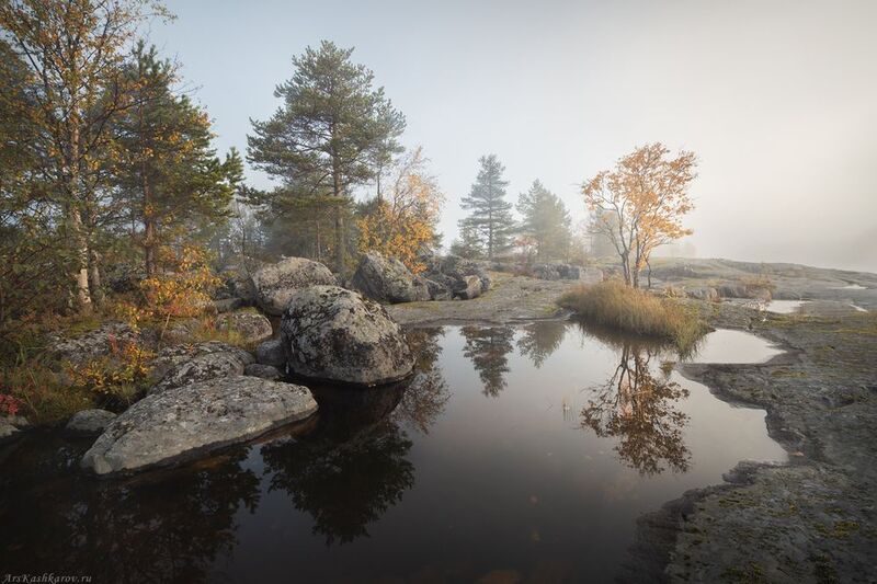ладожские острова, карелия, ладога, шхеры, скалы, сортавала, бухта, бараньи лбы Туманы Ладожских острововphoto preview