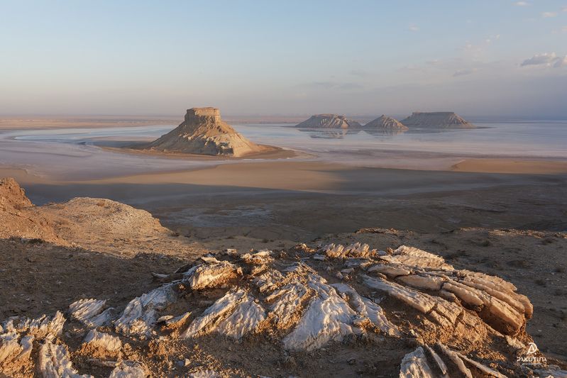 мангистау, казахстан, пейзаж Утро на Мангистауphoto preview