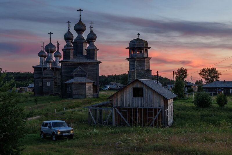 варзогоры, закат, север Варзогоры фото превью