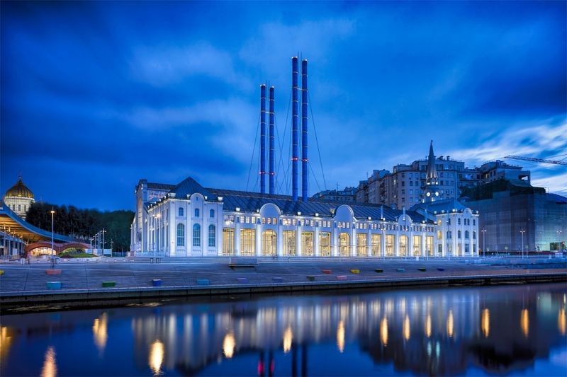 город, москва, река, архитектура, небо, подсветка Гэс-2photo preview