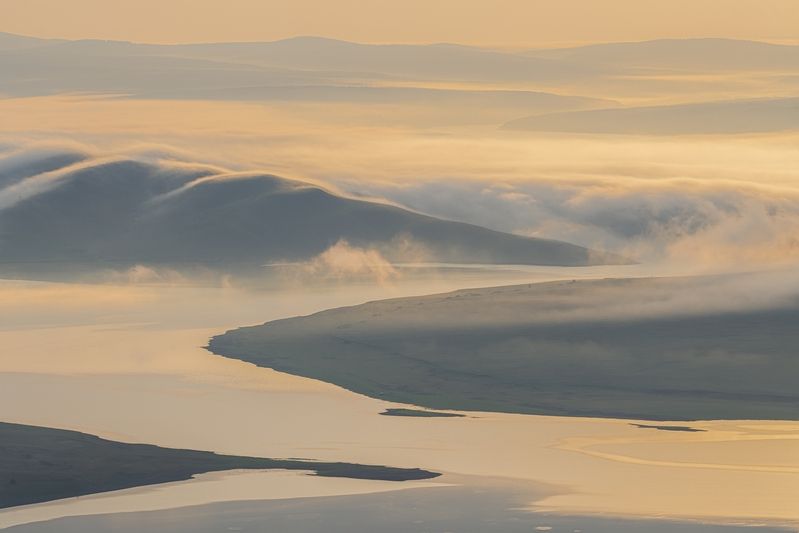 Рассвет на Енисее фото превью