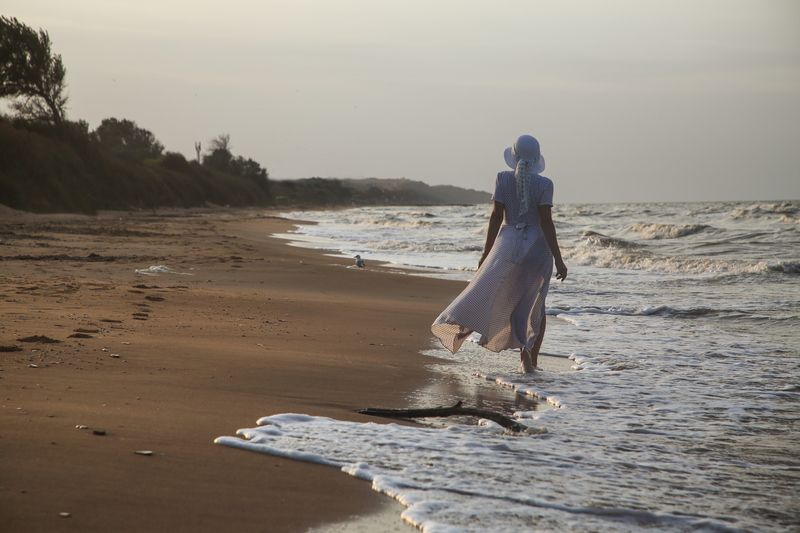 море, волны, пейзаж, вода, облака, тучи, вечер Море фото превью