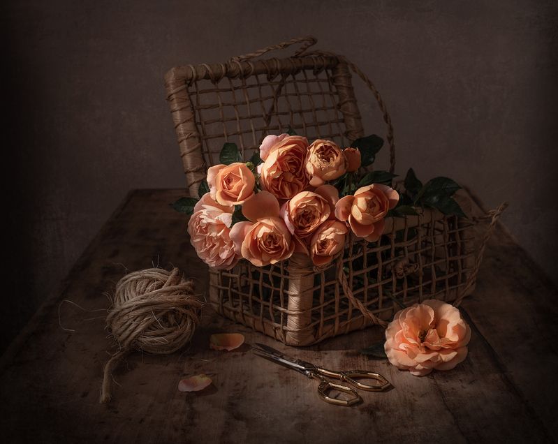 Still life, roses, spring, colors, textures Spring is coming!photo preview