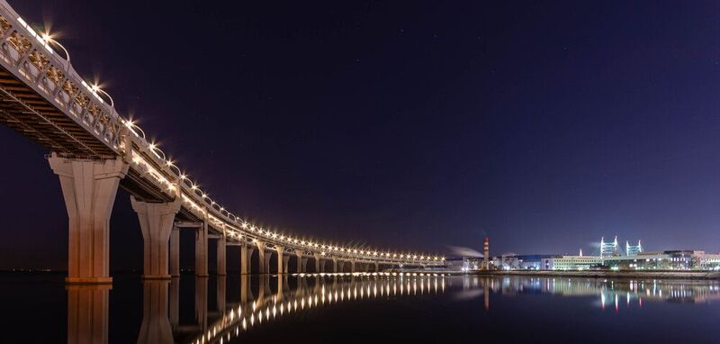 санкт-петербург, спб, питер, петербург, мост, ночь, город, небо, залив, огни, ночной город, зсд, bridge, lights, night, city, sky, bay, night city, канонерский остров, канонерка Ночное ЗСДphoto preview