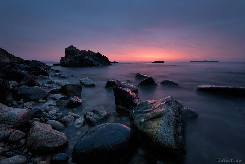Landscape, seascape, sunrise, rocks, morning, shore, Black sea Black sea sunrisephoto preview