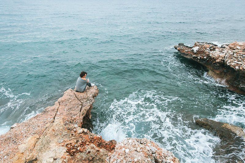 портрет, женский портрет, море Время подуматьphoto preview