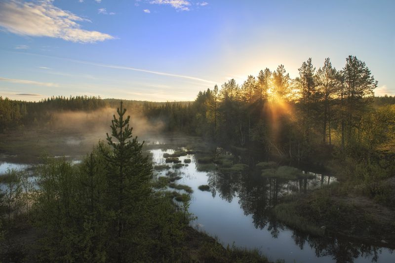 Полярный день . Где то на просторах Кольского полуострова . лето 2015photo preview