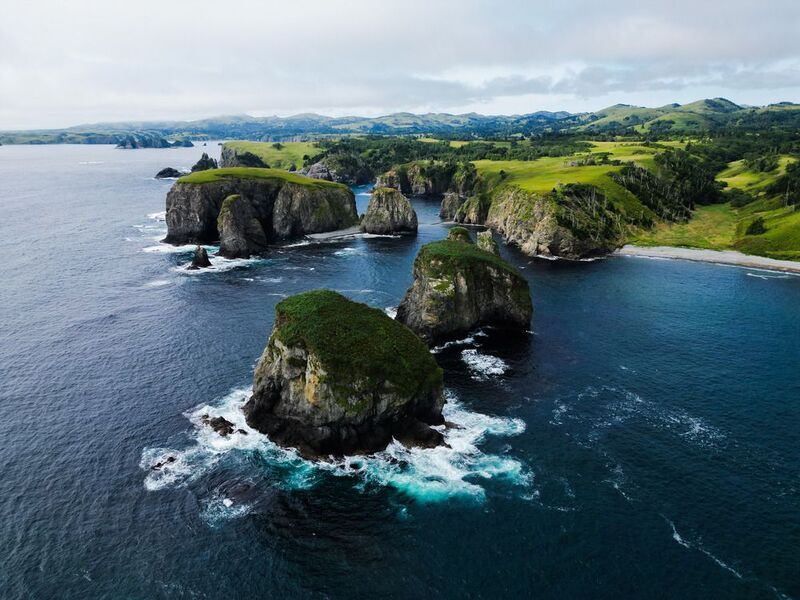 шикотан, остров, курилы, океан Шикотан, на краю земли..photo preview