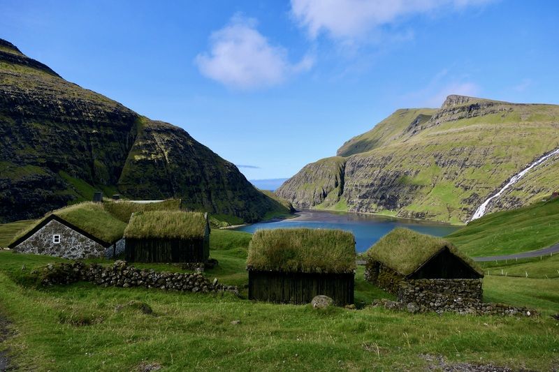 Landscapes, Faroe Island, Saksun, Фарерские острова, Архитектура, Старая деревня,  Старинная деревня Саксюнphoto preview