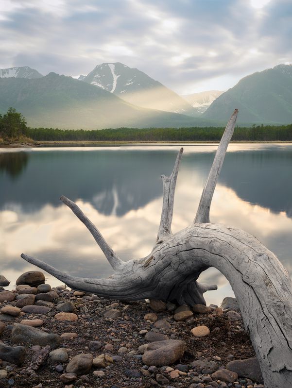 байкал, байкальский хребет, горы, закат, солнце С последними лучами...photo preview