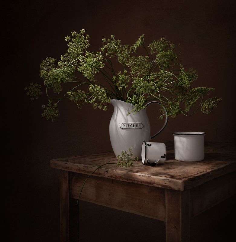 Still life, light, textures, ceramics, shadow Sunday Morningphoto preview