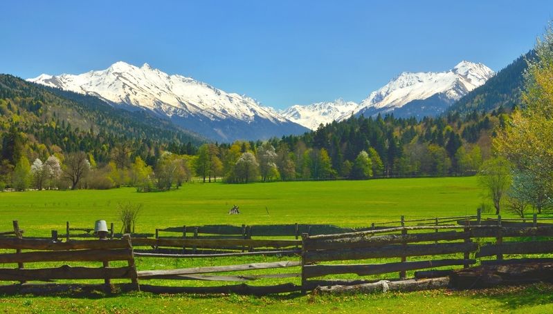 горы весна кавказ Весна в горах Кавказа,кордон Карапырphoto preview