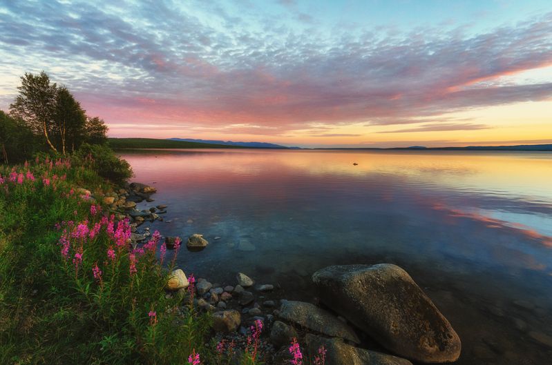 Закат на Имандре.photo preview