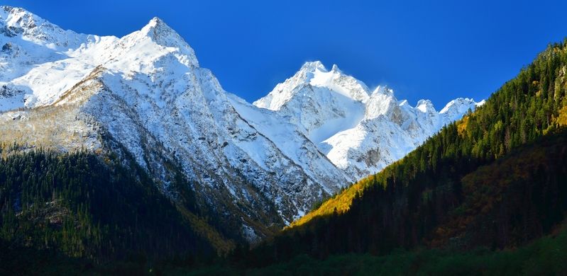 горы, осень, гондарай, утро Утро в горахphoto preview