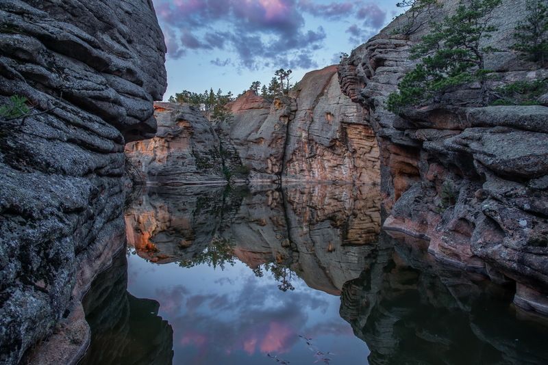 каркаралинск горы Утро на горном озерцеphoto preview