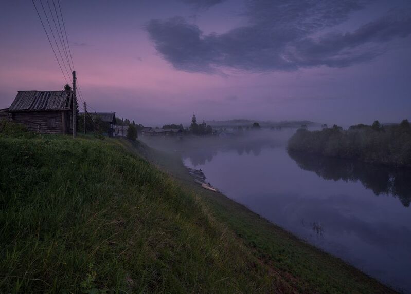 кимжа, архангельская область, белая ночь Там, где наливают туманphoto preview