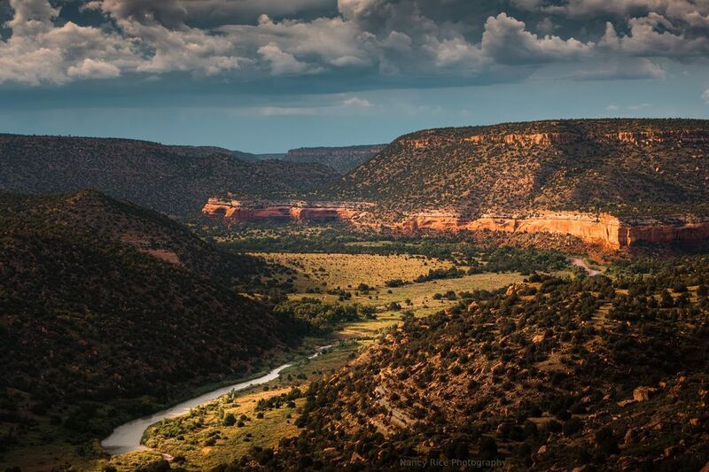 new mexico, usa, landscape, summer, nature, outdoors, clouds, storm, canyon, river, canadian river Clouding Upphoto preview