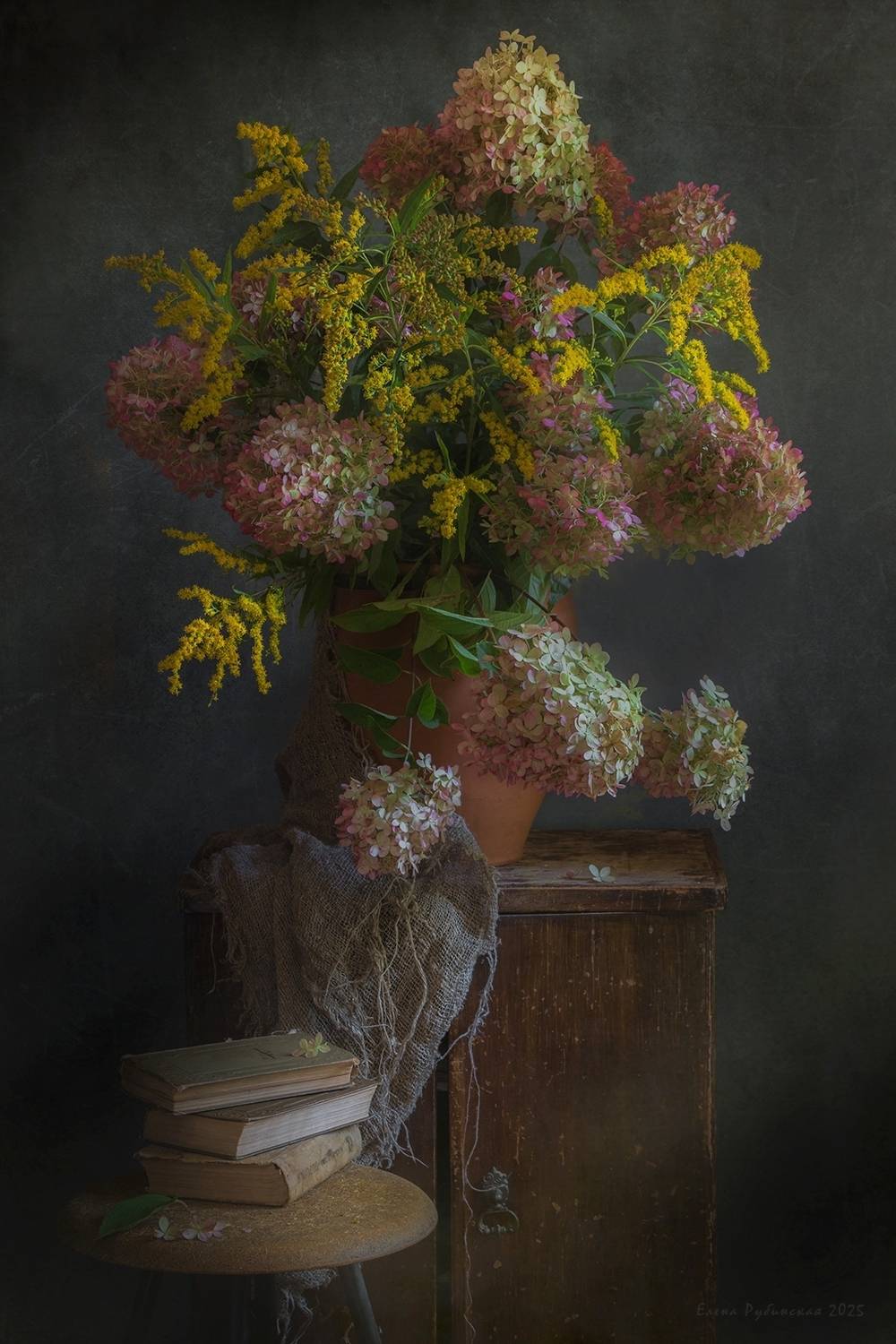 Сентябрь. Гортензия. Автор: Елена Рубинская , Елена Рубинская