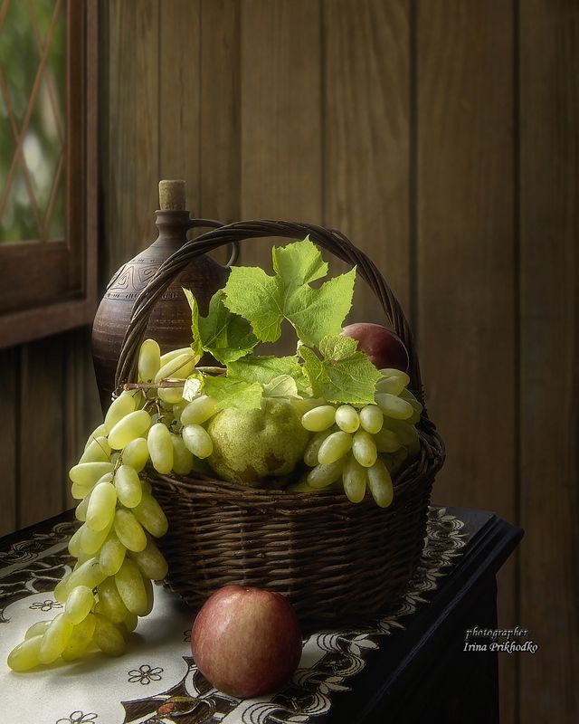 натюрморт, фрукты, виноград, осень Урожайphoto preview