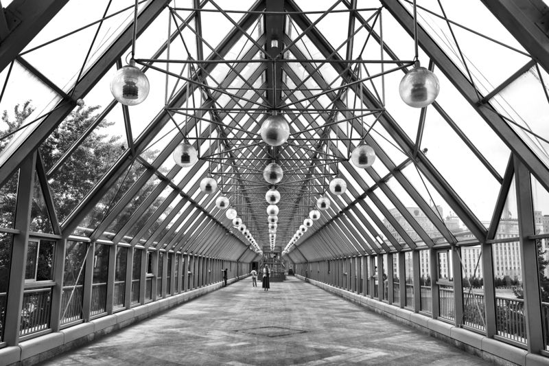 путь, коридор, проход, геометрия, архитектура Стеклянный коридорphoto preview