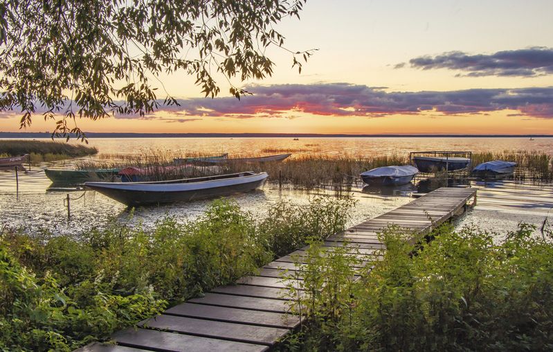 Переславль-Залесский, вечер, закат, лодки Плещеево озероphoto preview