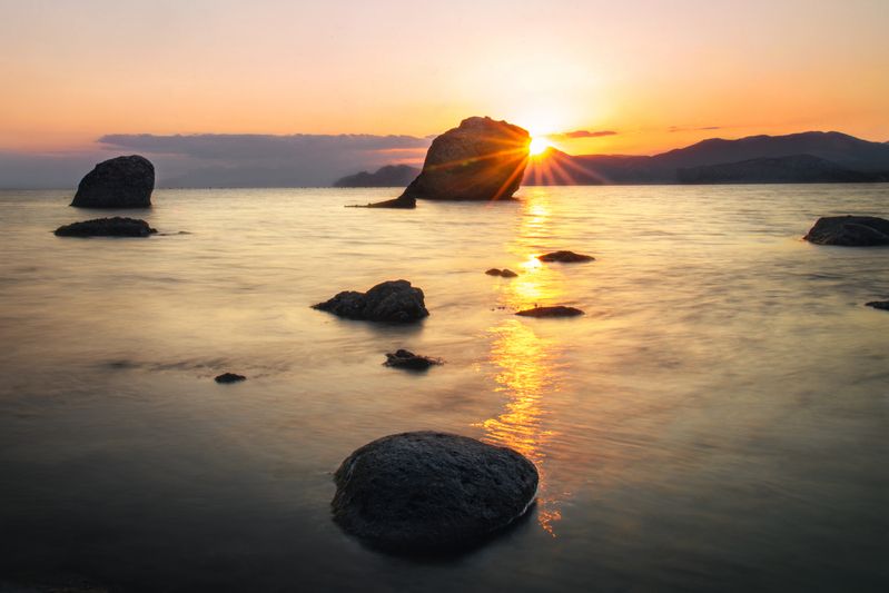 Крым, Закат, Море, Пейзаж Закат на Меганомеphoto preview