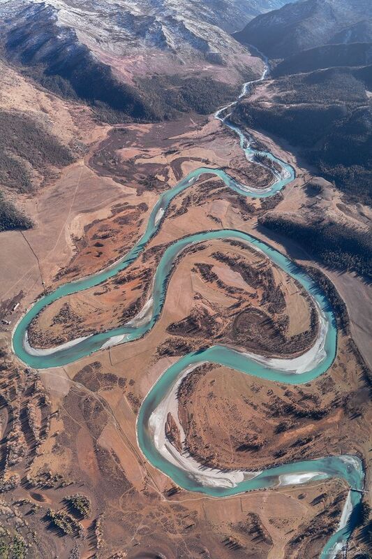 Алтай, Аргут, осень Изгибы реки Аргутphoto preview