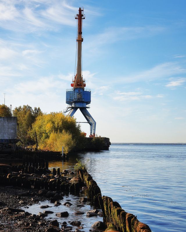 архангельск, осень, пейзаж, соломбала, река На берегу Северной Двины фото превью