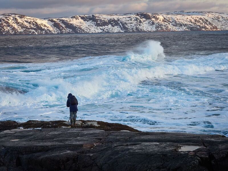 кольский, териберка, баренцево море, волны Ловец волнphoto preview