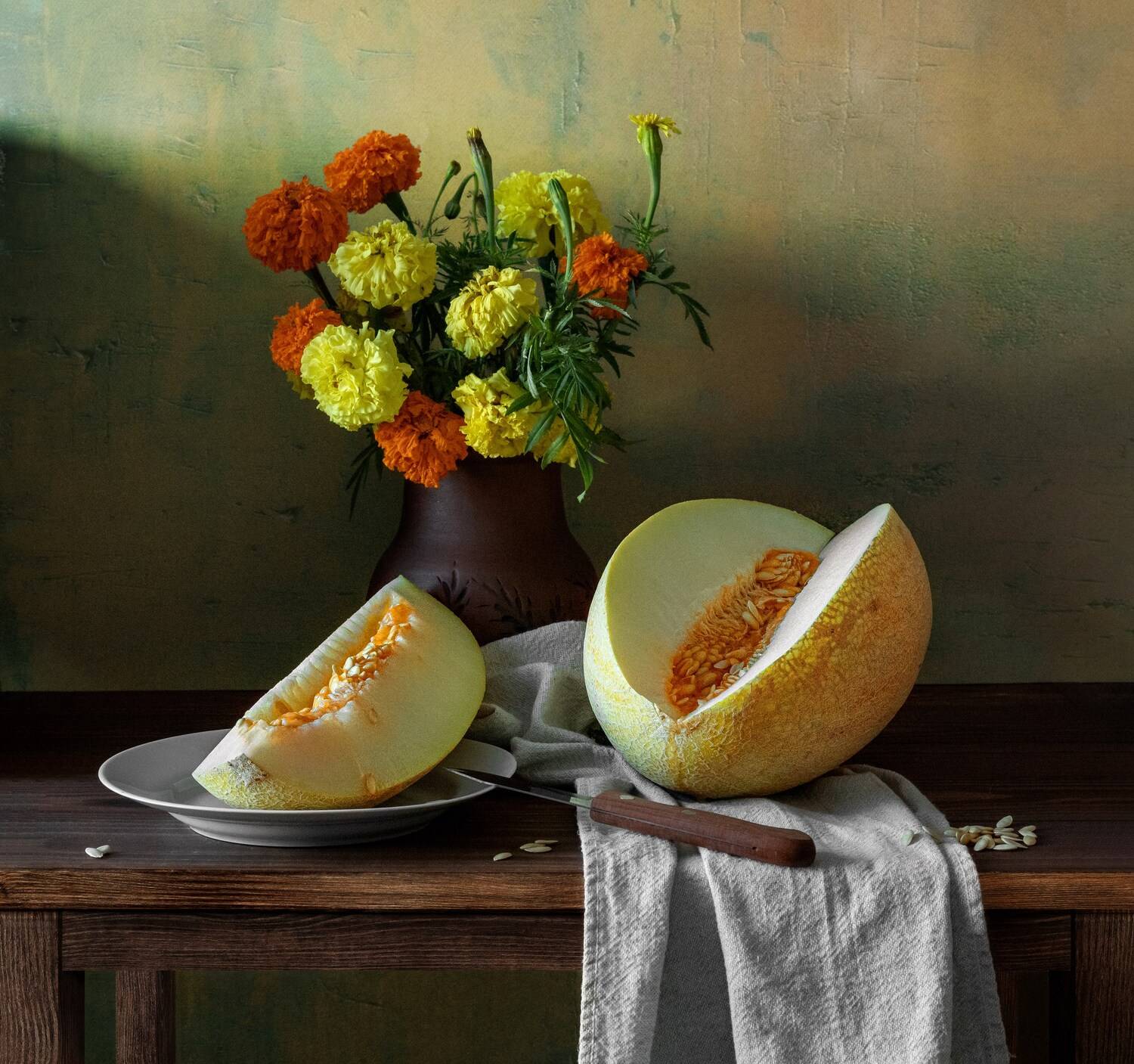 С дыней. Автор: Ирина Зиннурова , Ирина Зиннурова