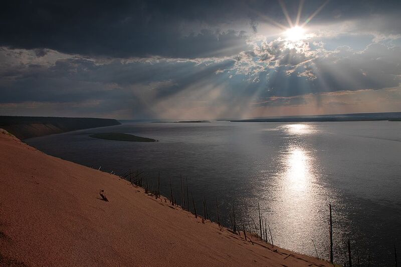 якутия, река лена. Лена и пески.photo preview