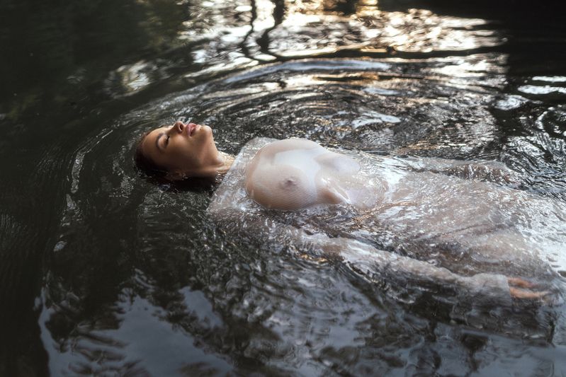 портрет, девушка, лето, лес, вода Иннаphoto preview