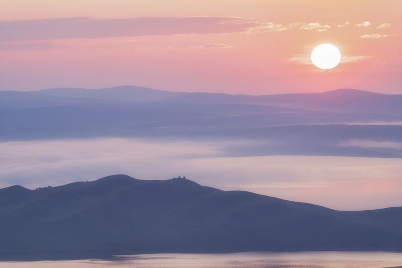 Восход над Енисеем.photo preview