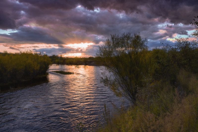 Свеже-закатное, прохладное. р. Акша. фото превью