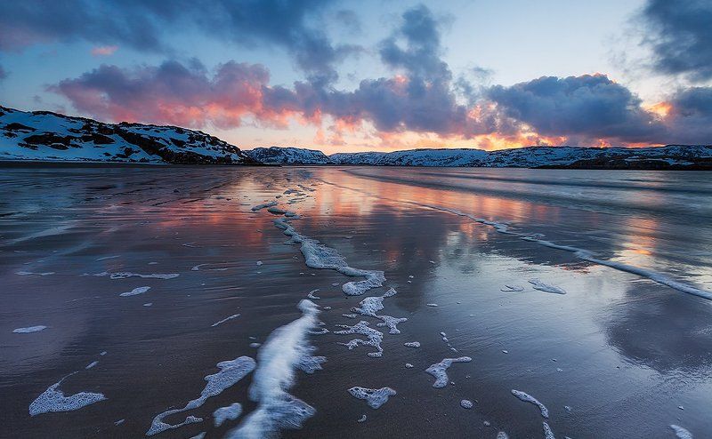 Баренцево море, Кольский п-ов, Пейзаж, Природа Южный берег Баренцева моря фото превью