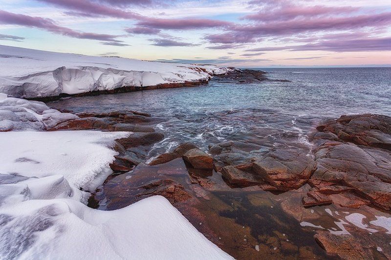 Рассвет на морем Баренцаphoto preview